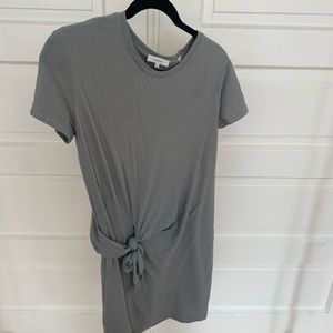 VINCE Short Sleeve Side-Tie Dress